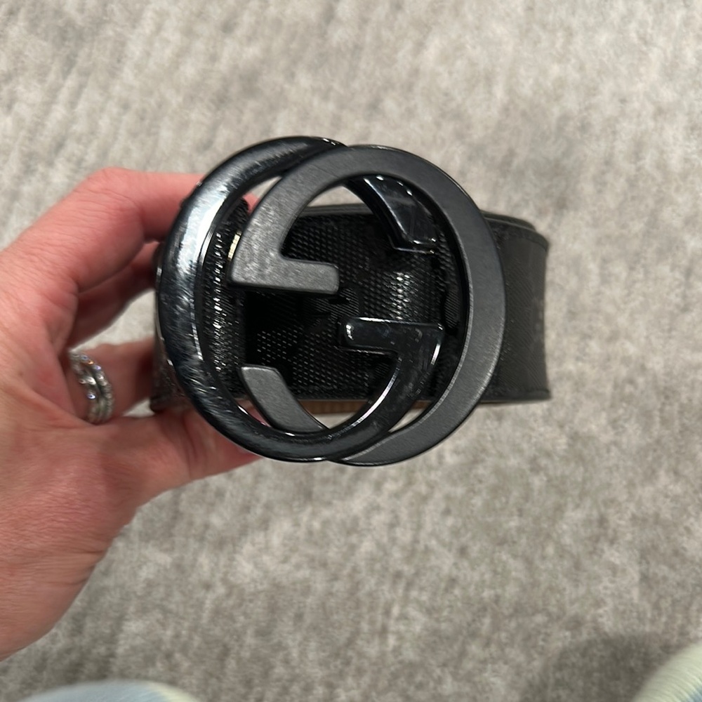 Gucci Black Designer Belt Authentic